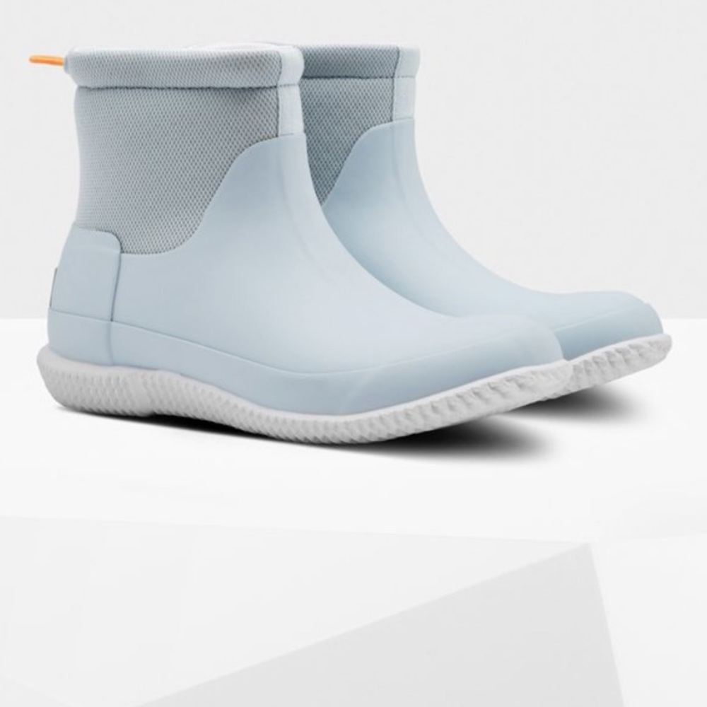 Hunter original mesh short boots in grey size 7